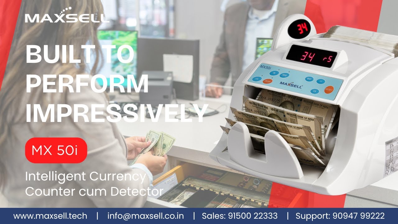 MX50i - Intelligent Money Counter Cum Detector
