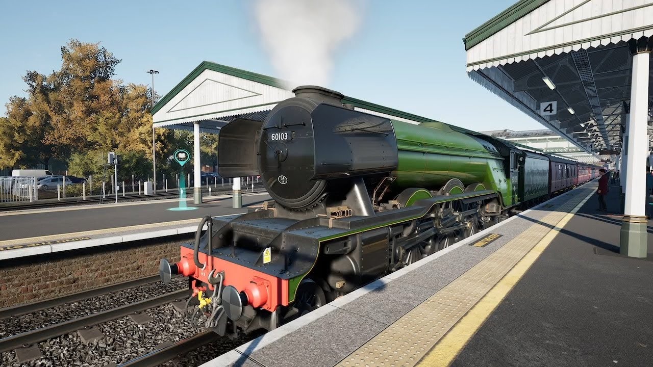 Train sim 6: Taking the flying scotman for a ride. #trains #trainsim #flyingscotsman #steamtrain