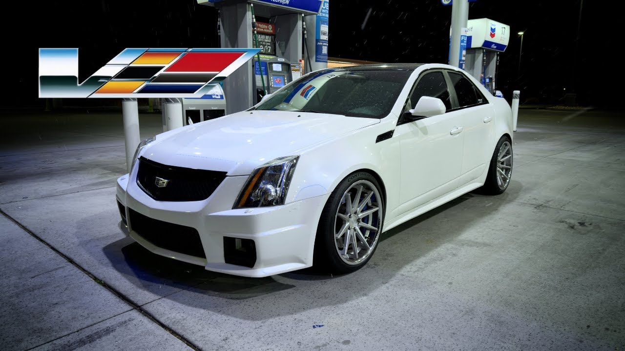 LOUD CTS-V RIPPING THROUGH THE CITY (DRIVER POV) *PURE SOUND*