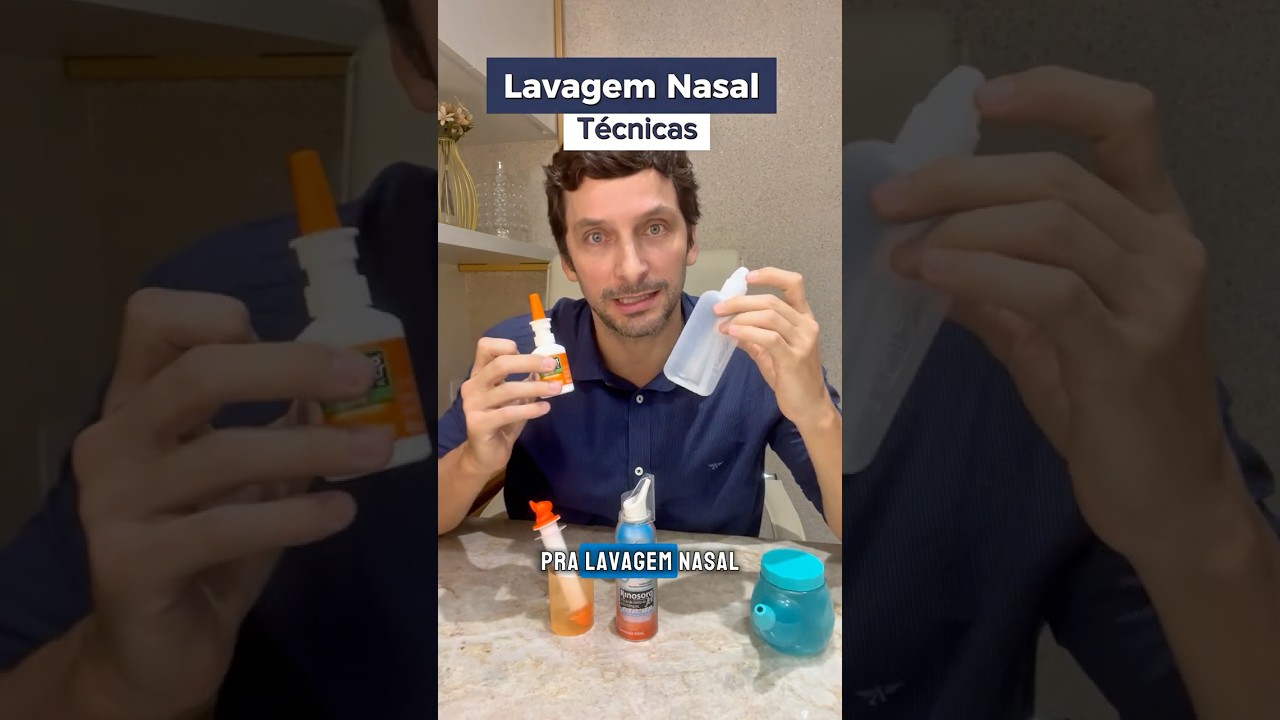 T&eacute;cnicas de lavagem nasal 👃Trate sua rinite!!