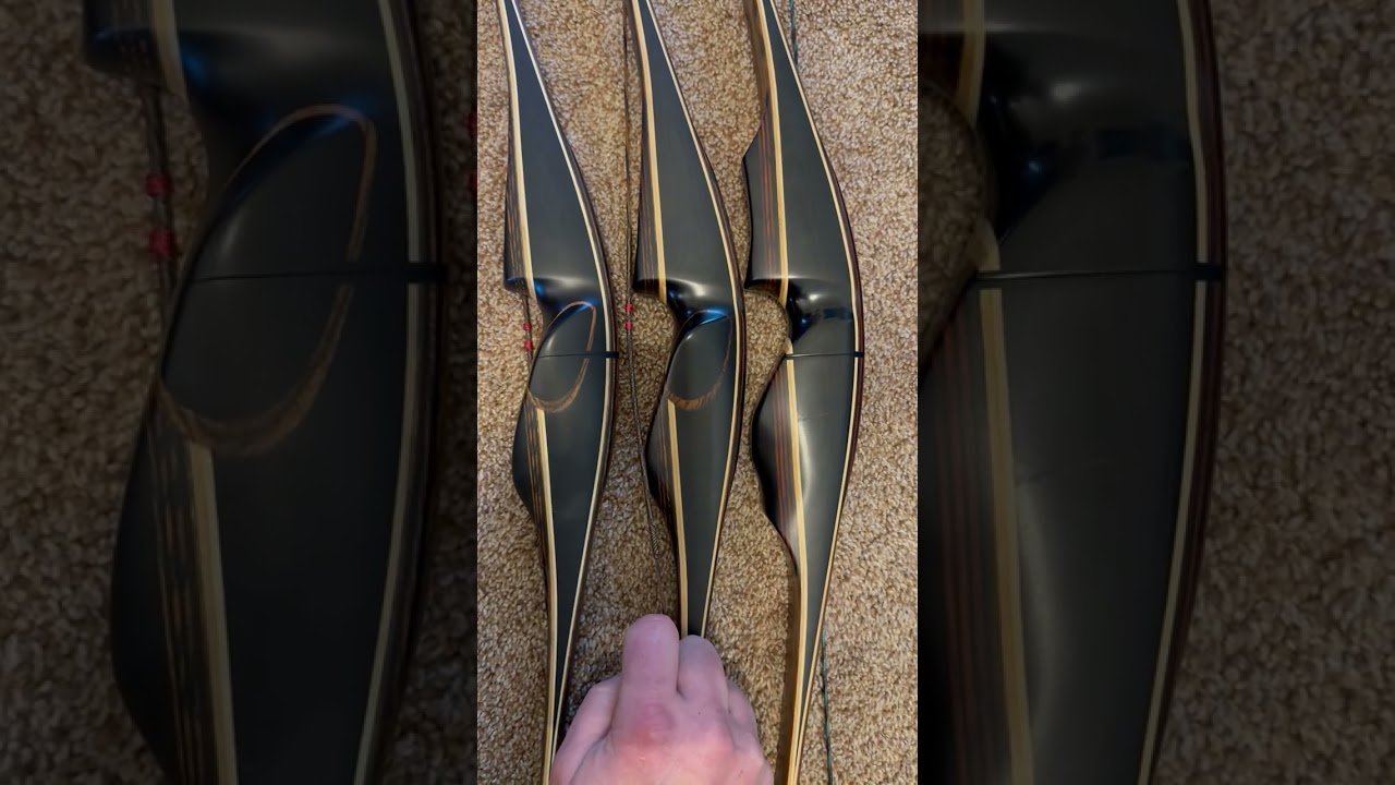 Comparison of Toelke Longbow grips. Classic, standard, 10x, Best