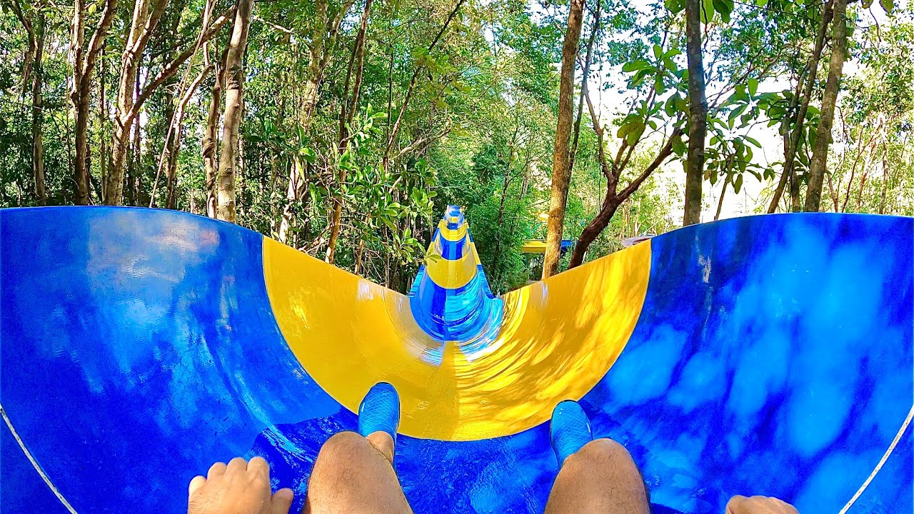 World's Longest Waterslide at Escape Theme Park in Malaysia (1.1km)