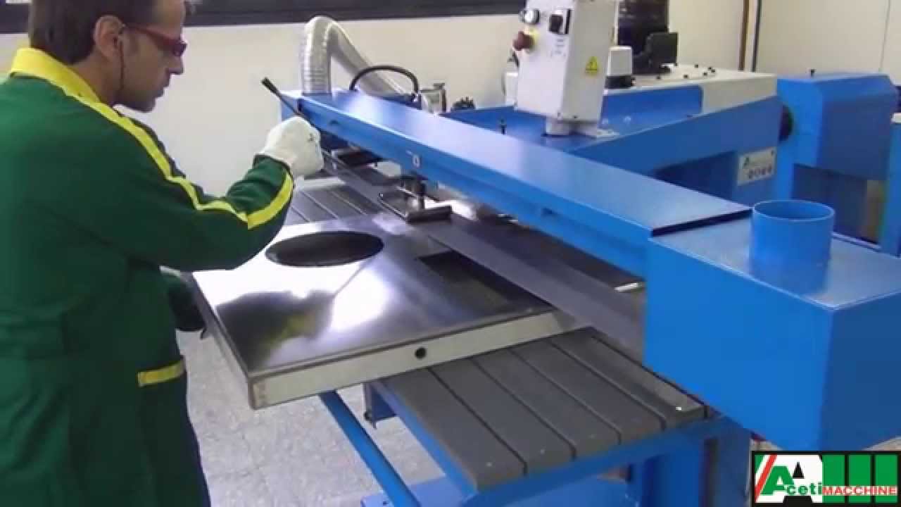 Long belt grinding machine for metal finishing and metal deburring - ART.143 - Aceti macchine