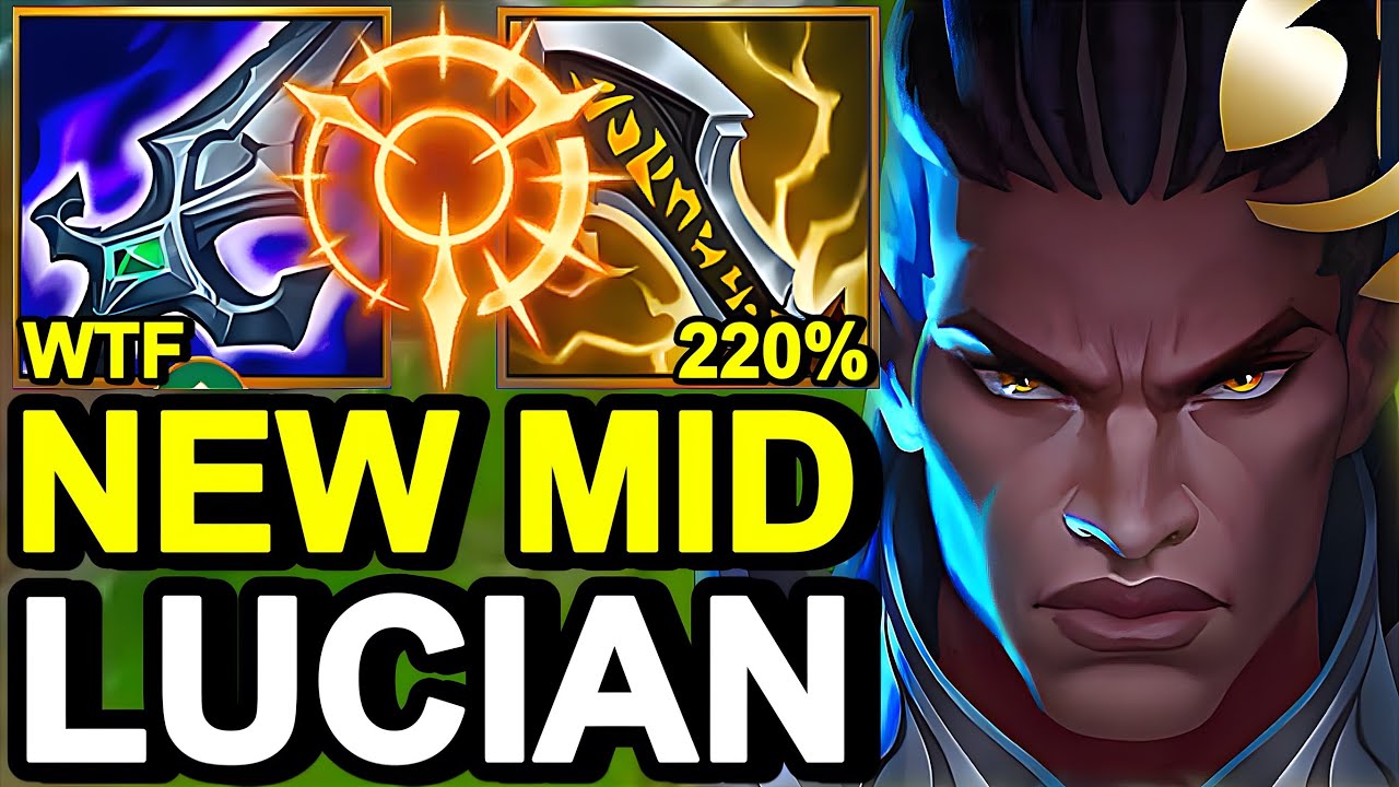WILD RIFT CHINA LUCIAN MID - NEW FULL DAMAGE LUCIAN BUILD RUNES - Blade of the Ruined King Broken OP