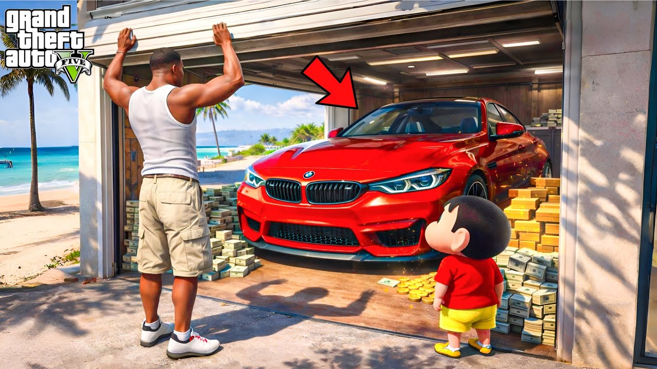 GTA 5 : Franklin & Shinchan Found a Secret Million-Dollar Garage! 😱 | GTA 5 Bangla Gameplay