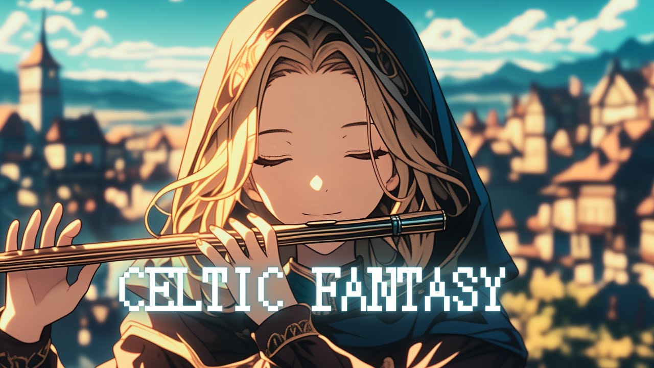 Celtic Fantasy Music - Gentle Medieval Flute drifting through a Calm Town / Healing Soundscape