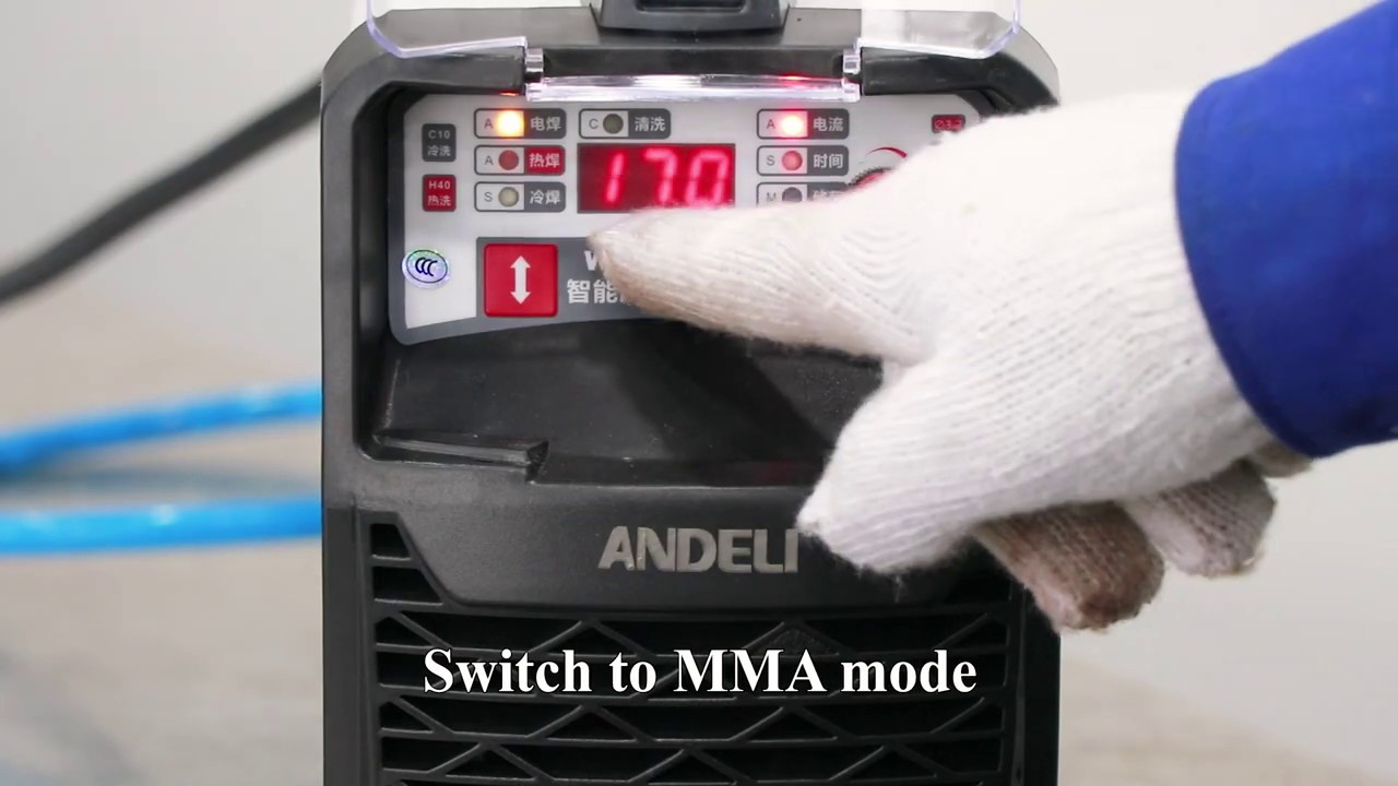 ANDELI TIG-250MGLC TIG/CLEAN/COLD WELD/MMA Multi-Function Welding Machine Use Demonstration