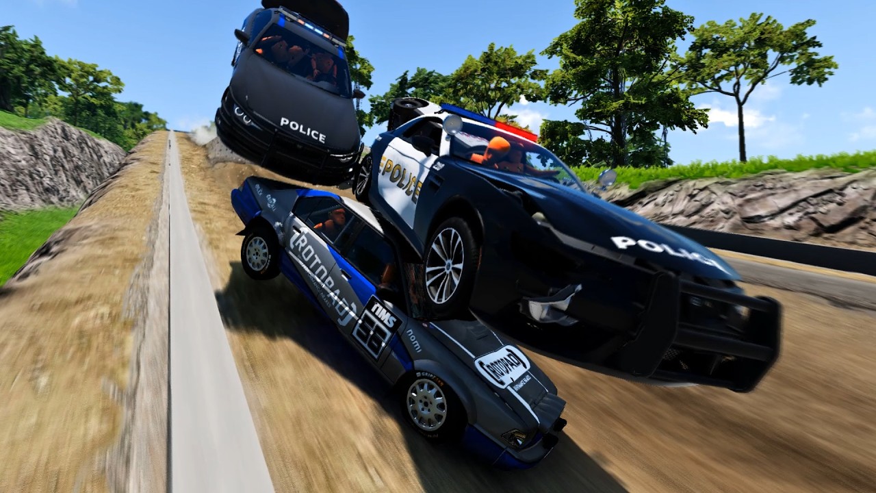 99% Chance of Not Escaping This Police Chase | BeamNG.drive #3