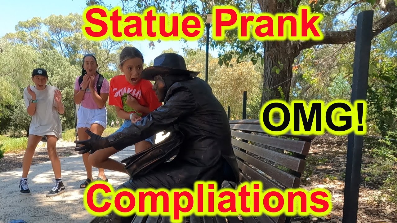 #Statue_Prank  #Cowboy_prank | Lelucon statue prank | Funny Screams | Pegadinha da Estátua