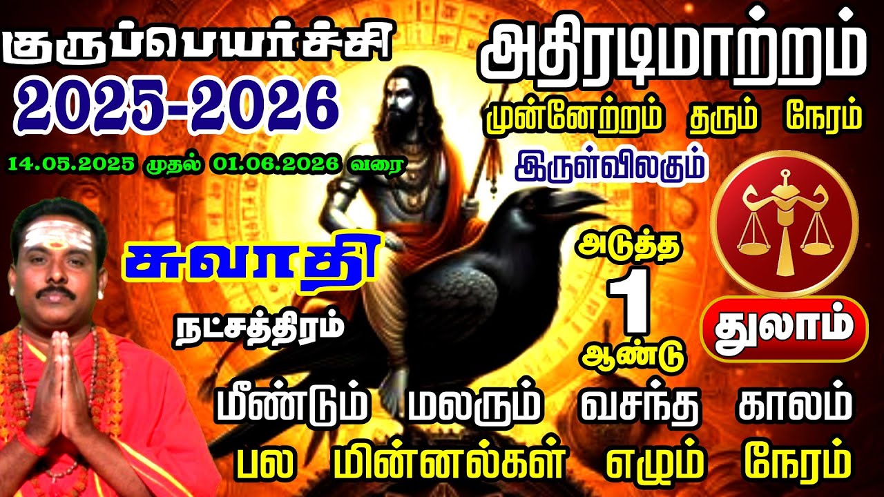 🌟 சுவாதி நட்சத்திரம் 2025 குரு பெயர்ச்சி பலன் | Guru Peyarchi Palan | பரிகாரங்கள் 🌟