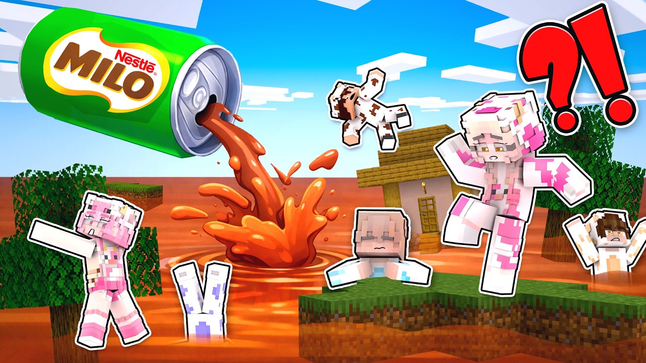 MOMON, MOOCI & MILO PANIK! BANJIR BESAR DATANG SECARA TIBA-TIBA DARI SUSU MILO!