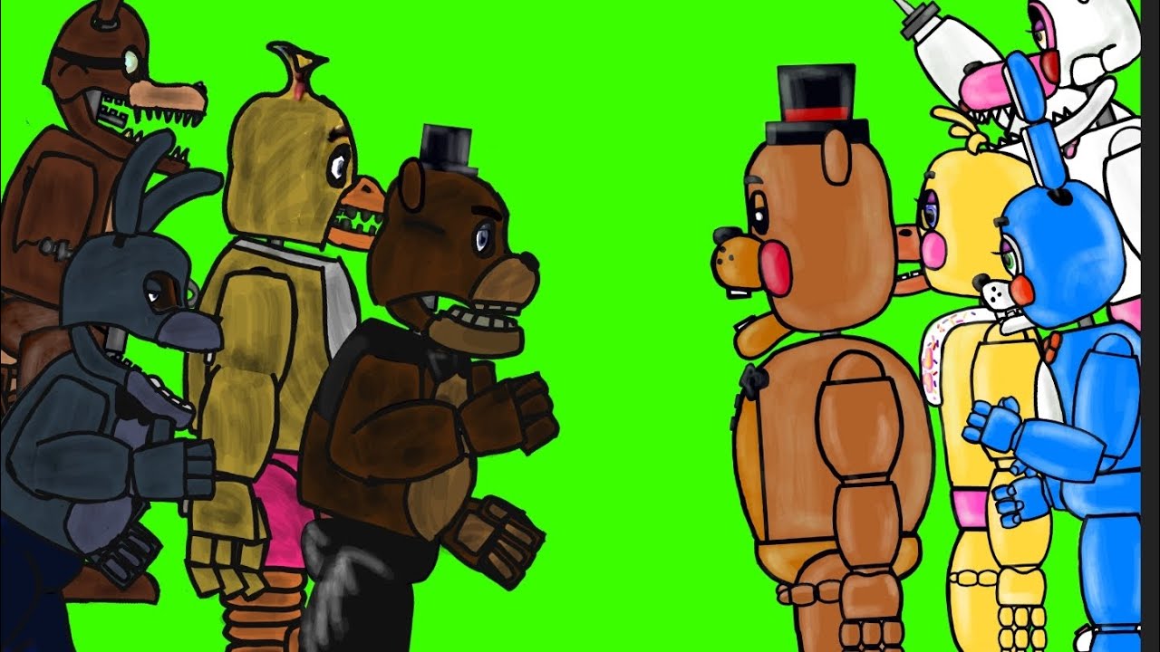 Битва аниматроников: Fnaf Plus VS toy's