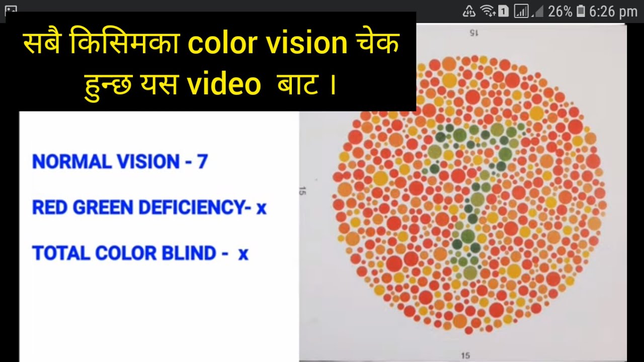 Check your color vision before EPS Exam
