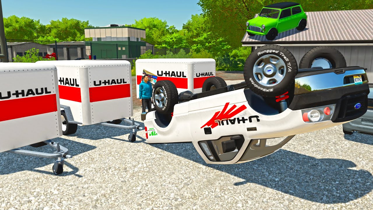 WRECKED UHAUL TRUCK | FARMING SIMULATOR 22