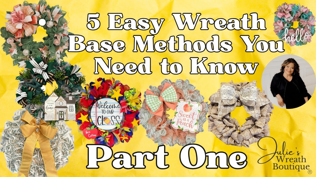 5 Easy Wreath Base Methods You Need to Know | Master the Basics: 5 Ways to Start a Wreath