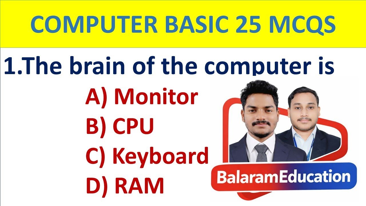 Computer basics 25 questions