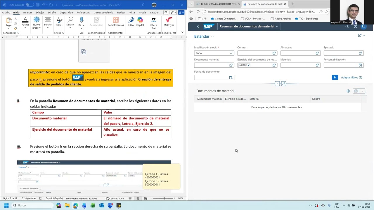 Parte 02 - Ejercicio 02 - Utilización de SAP Versión 4.2 - Procesos Logísticos
