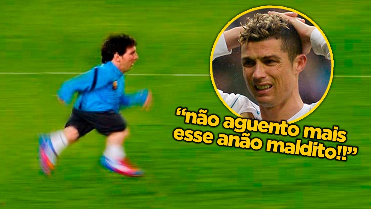 QUANDO O ANÃO MESSI DESTRÓI O REAL MADRID!! MESSI MOMENTOS ASSUSTADORES NO EL CLÁSSICO!!