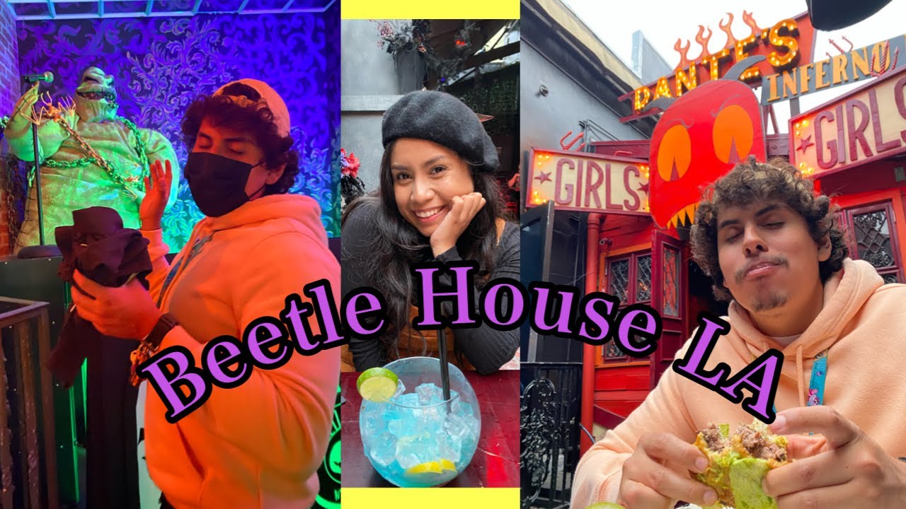 BEETLE HOUSE LA RESTAURANT IN HOLLYWOOD CALIFORNIA | TIM BURTON THEMED RESTAURANT
