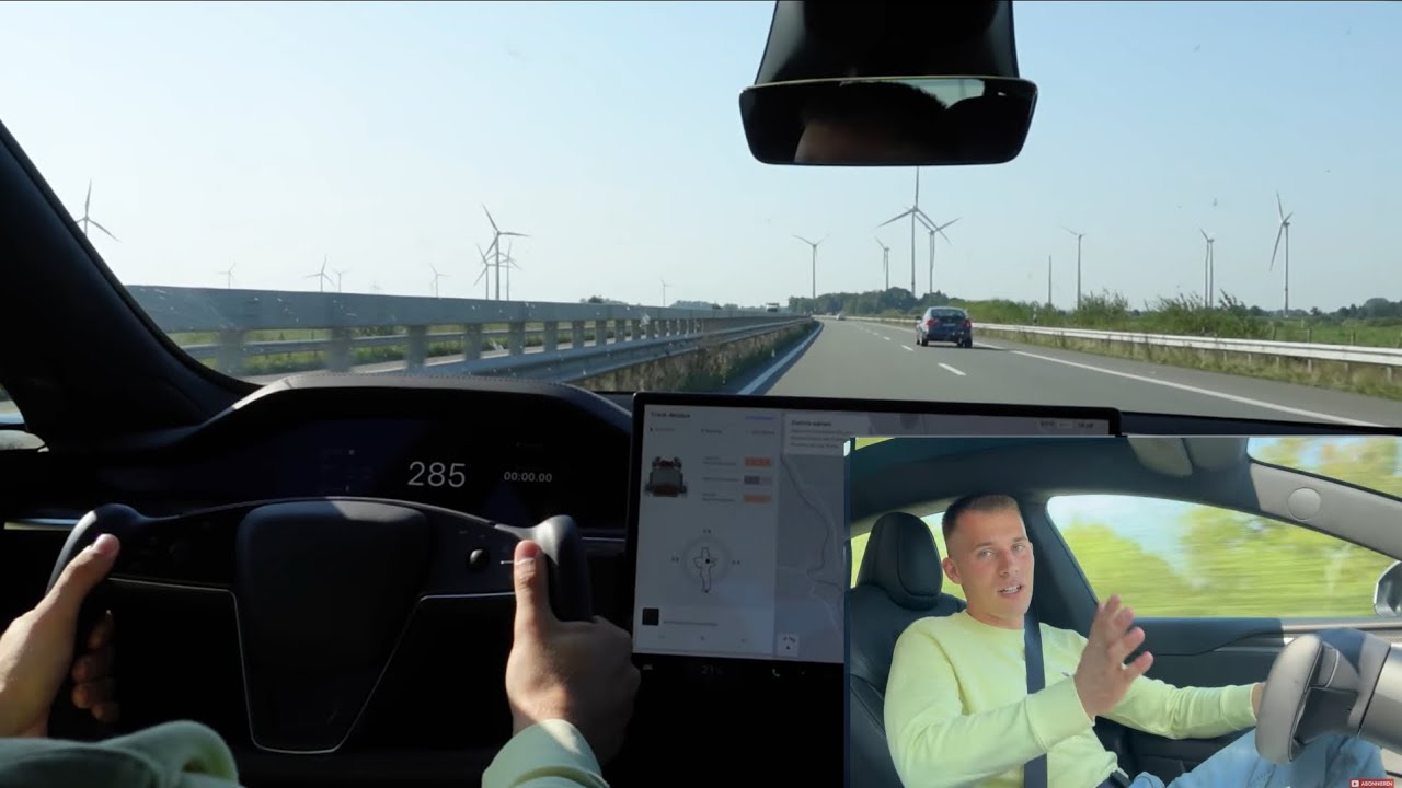 Krank | Tesla Model S Plaid 2022 | 1020 PS | 2.1s = 0-100 | mit Vollgas über die Autobahn jagen!