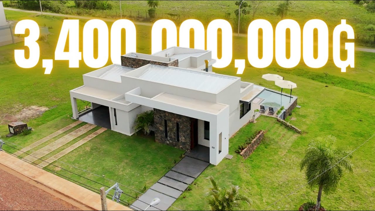 ✨UNA DE LAS CASAS MAS MODERNAS QUE VI HASTA EL MOMENTO EN AGUAVISTA por 3.450.000.000 ₲