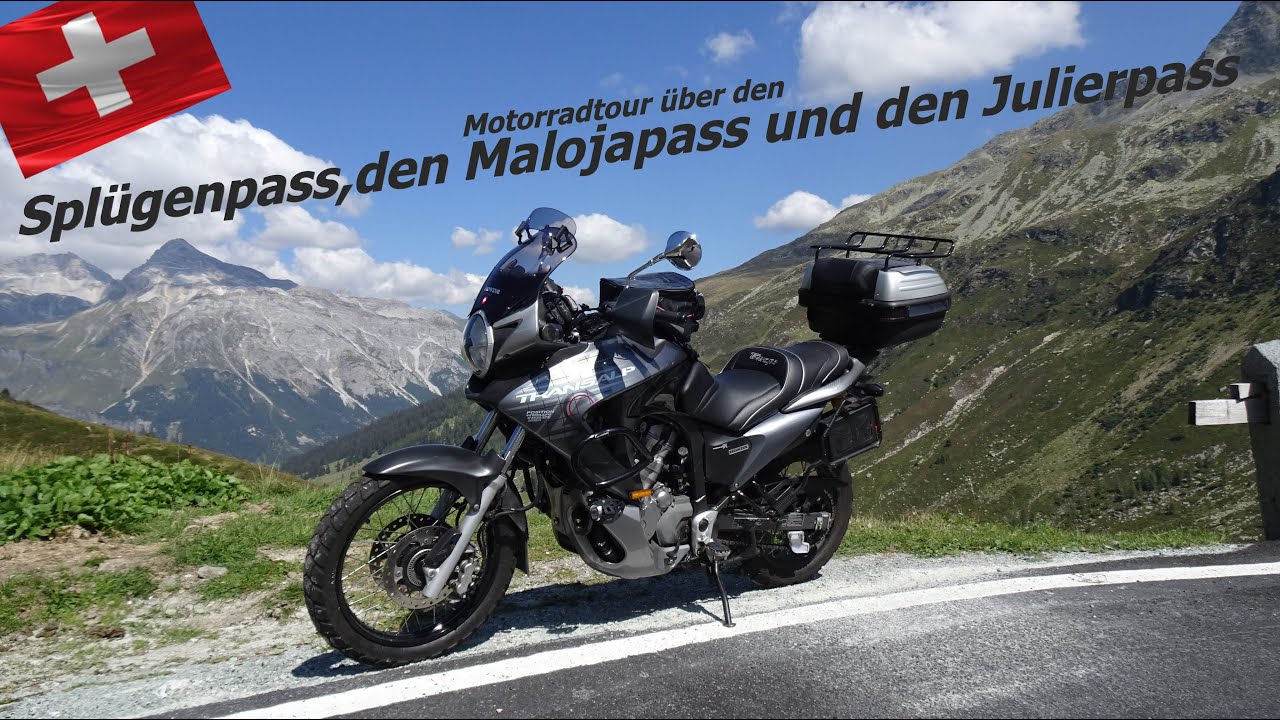 Motorradtour über den Splügenpass nach Chiavenna, über den Malojapass, Julierpass und Lenzerheide