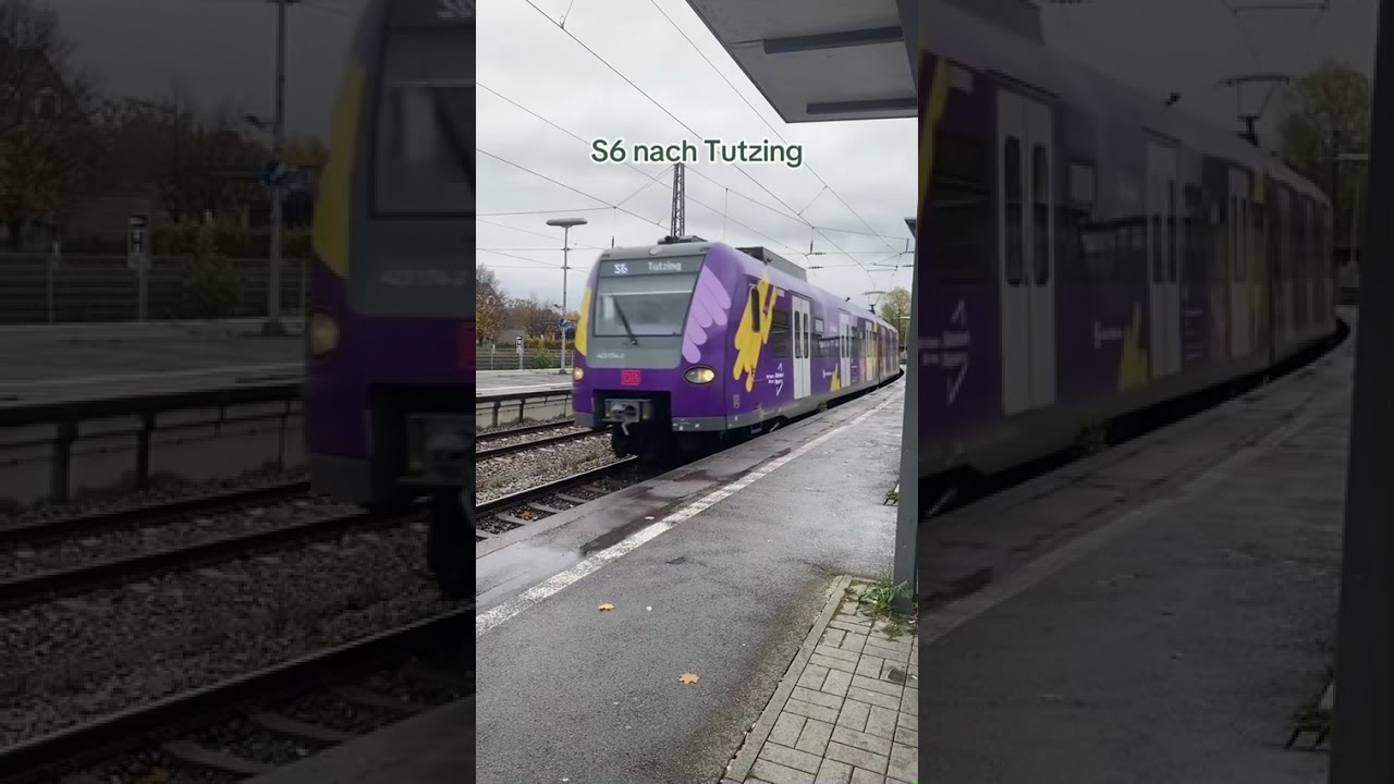 Zugverkehr in Starnberg-Nord und Starnberg mit ET 423 (S-Bahn München) und ET 442 (Werdenfelsbahn)