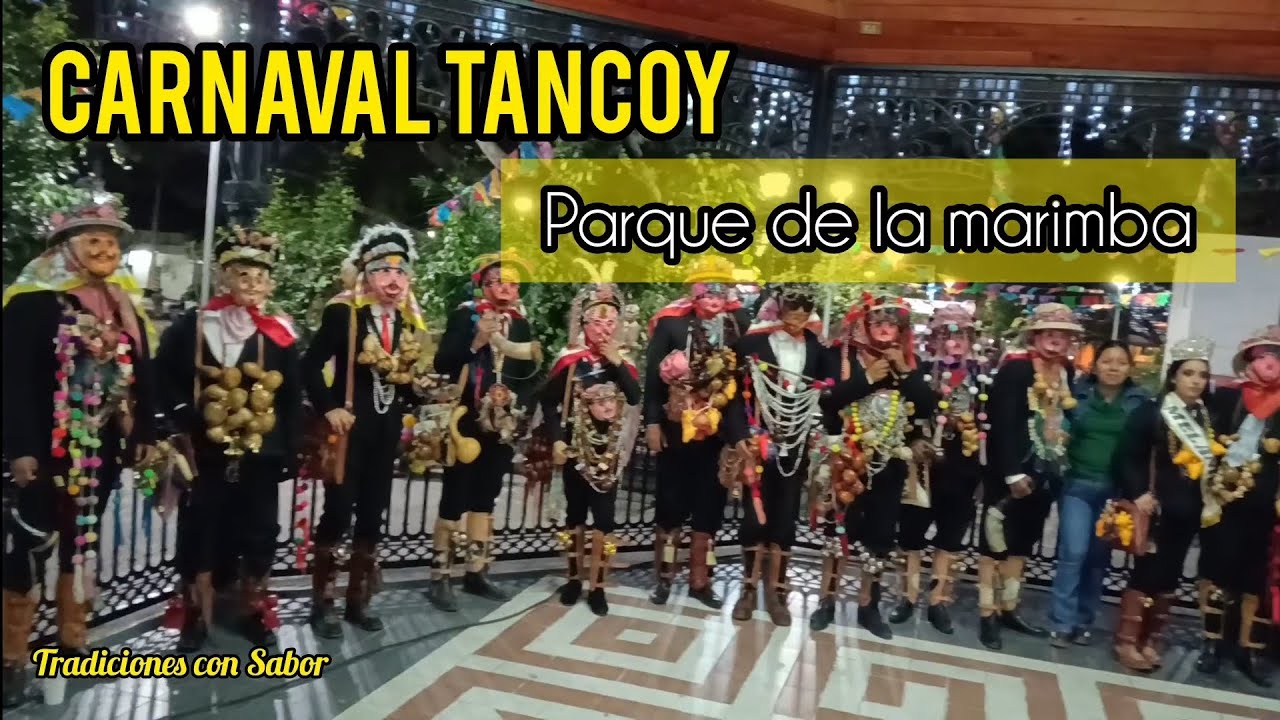 Parque de la marimba 28 de Enero 2026 presentación de el carnaval Tancoy de Villa las rosas