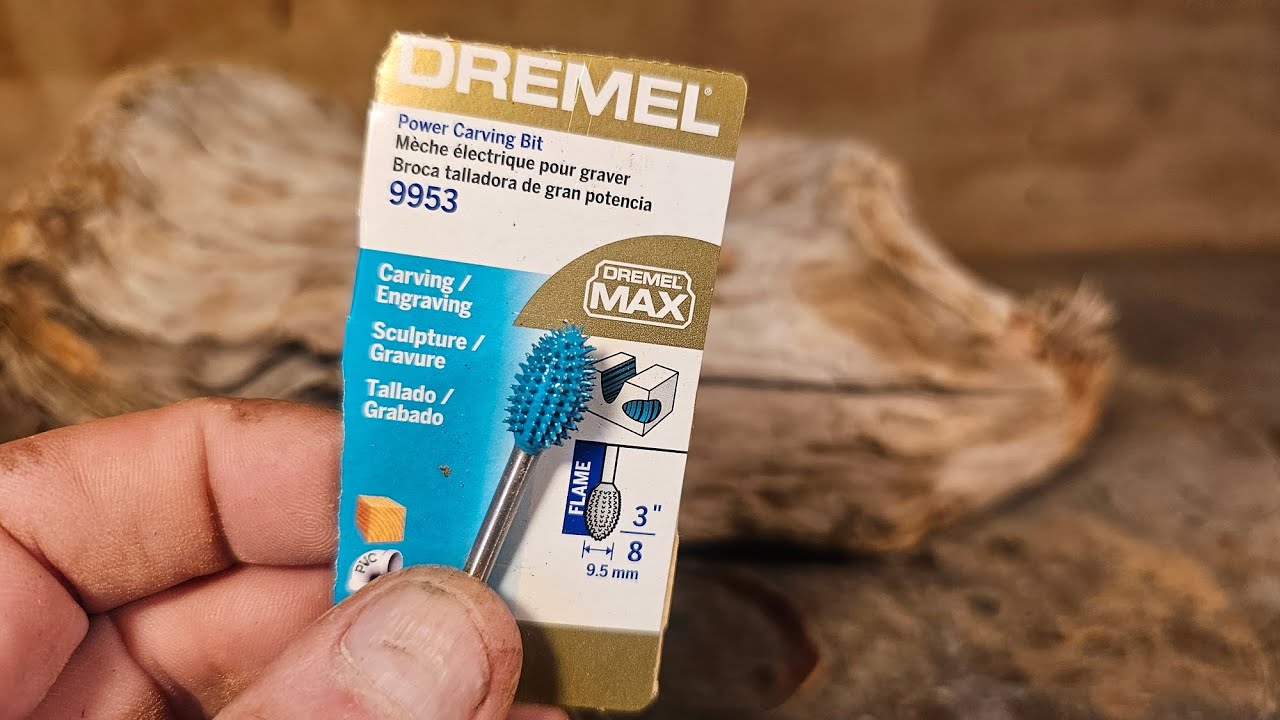 Testing out the New Dremel Wood carving bits making a succulent plant holder.