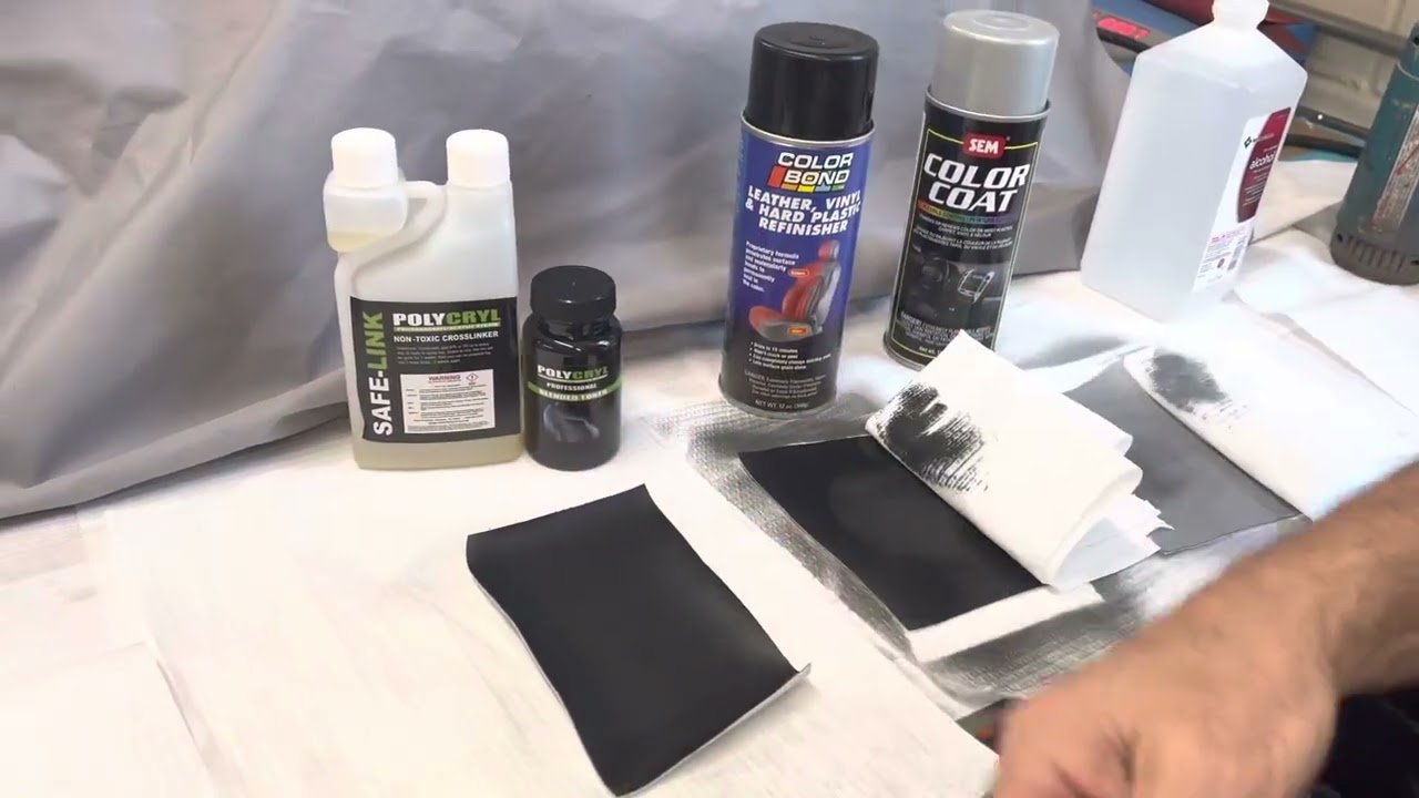 Professional Leather Finish VS Standard Rattle Can Spray Paint.
