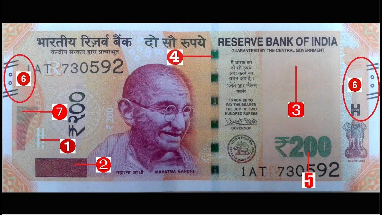 7 Security Features Of New Rs. 200 Banknote | INDIA
