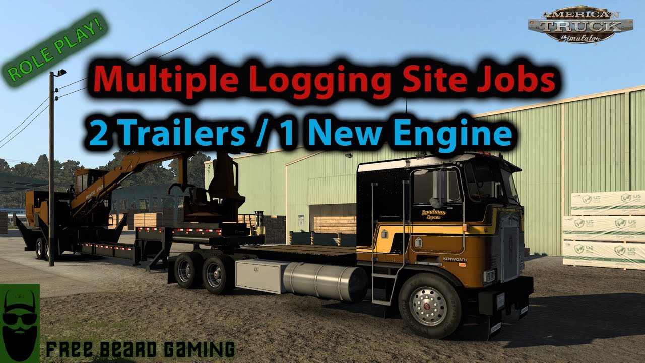 Wilken’s Walking Floor | FREE Log Loader | New Cummins 855 | American Truck Simulator