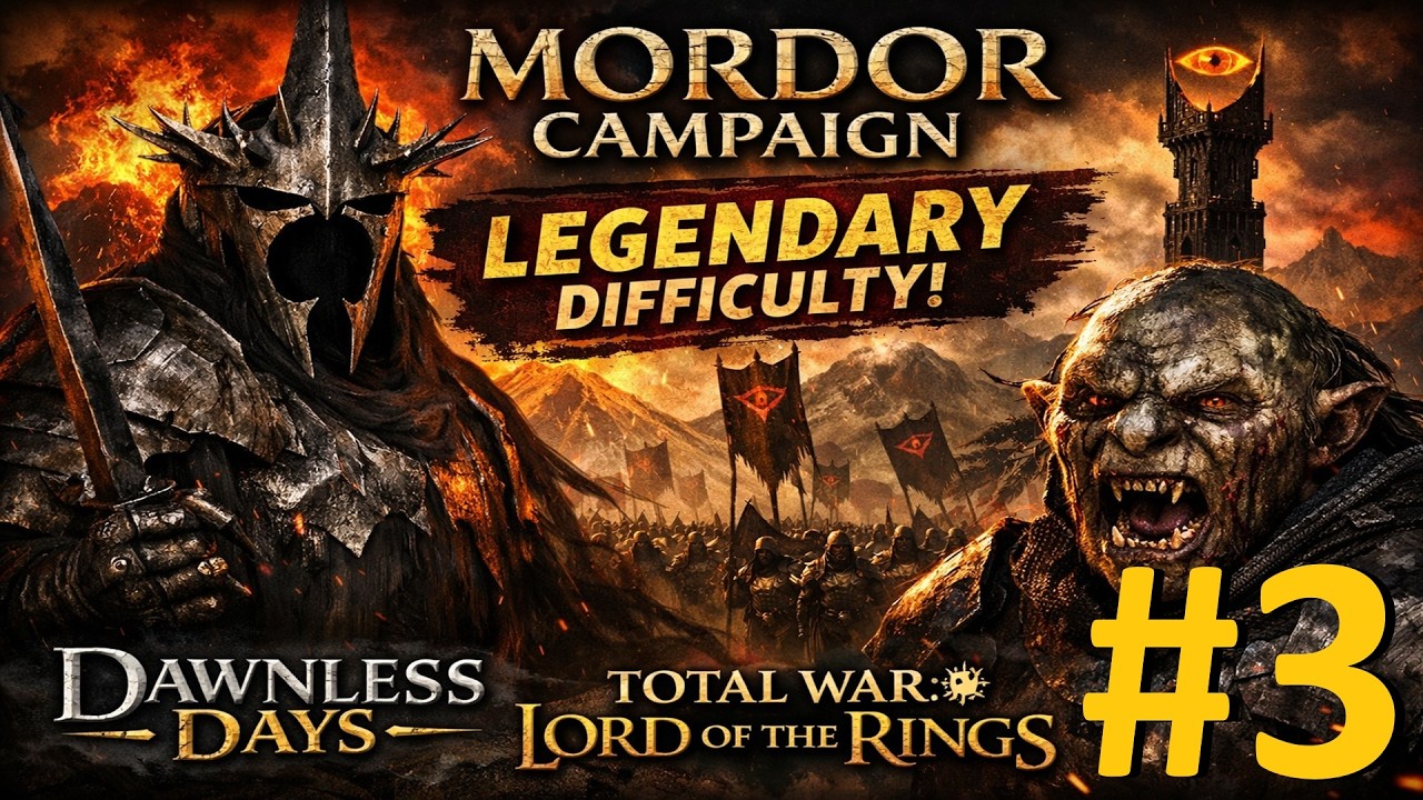 Моя самая тяжёлая битва в жизни | Беззаботные дни - Властелин колец: Total War (мод для Attila) #3