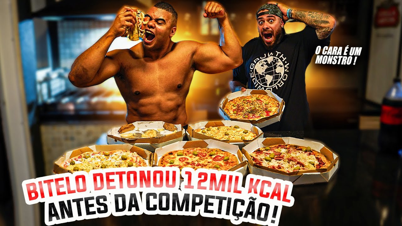 2 DIAS PARA COMPETIÇÃO - BITELO DETONANDO 12 000 KCAL COM LEO STRONDA E DORIA
