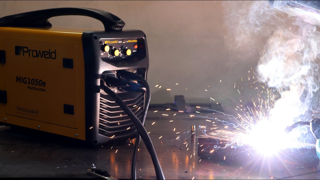 Cum sudează, cât curent consumă, câți amperi scoate? Sudură Flux MIG/MAG, MMA, TIG. ProWELD MIG1050e