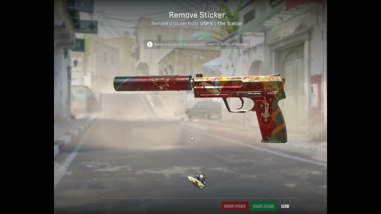 Dragon Lore Surf Ava (Foil) Sticker Removal #99