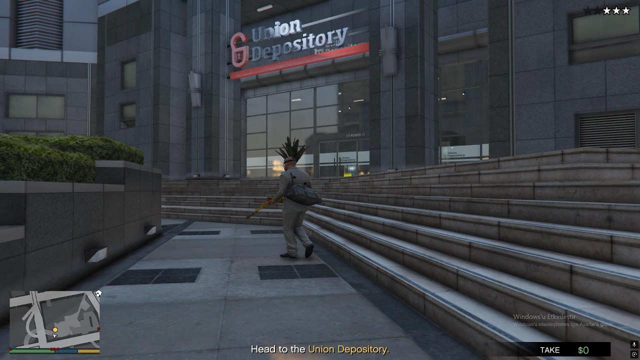 Union Depository Bank Heist With Franklin + Police Chase / GTA 5