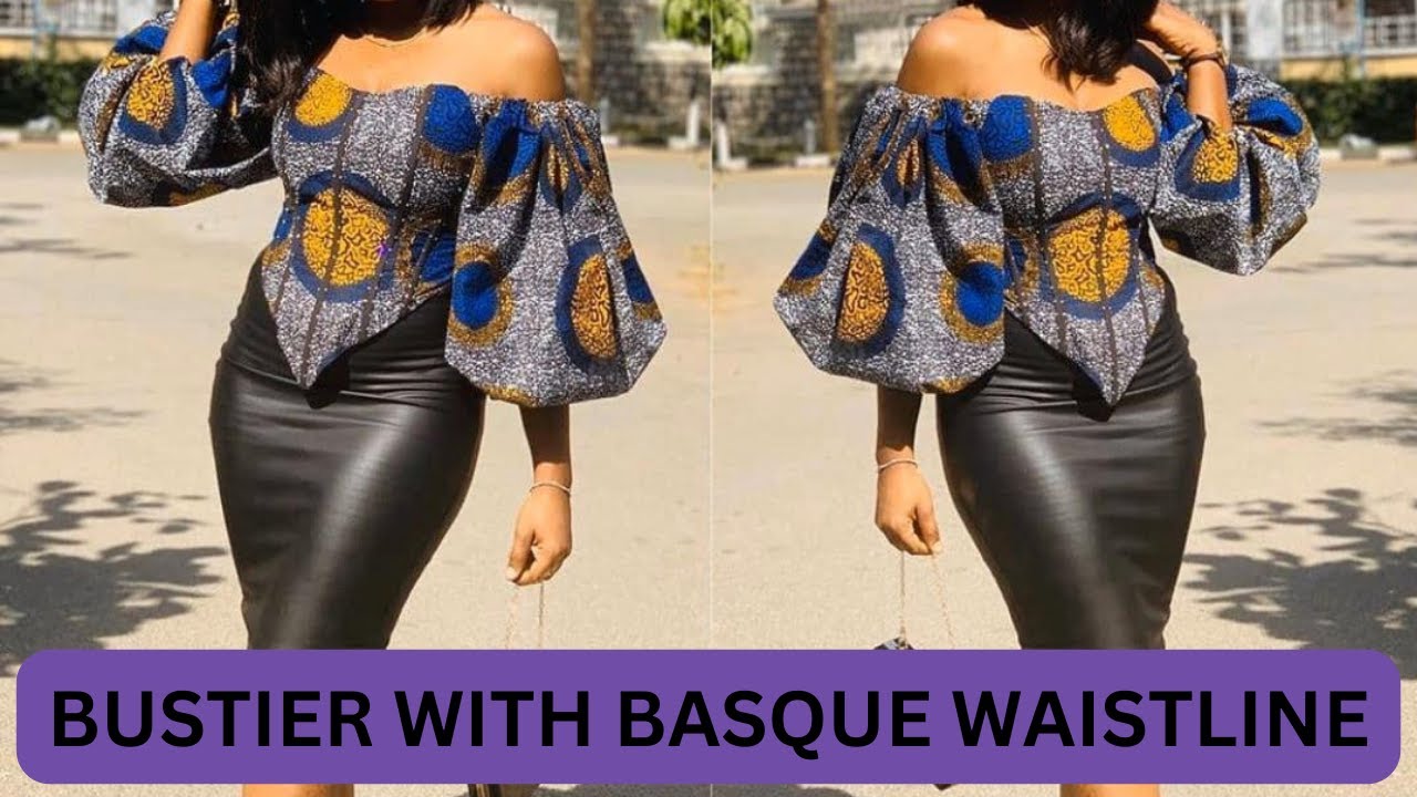 HOW TO DRAFT A BUSTIER TOP WITH BASQUE WAISTLINE