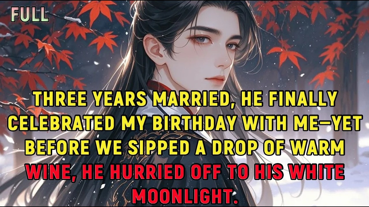 Three years married, he finally celebrated my birthday with me—yet before we sipped a drop of...