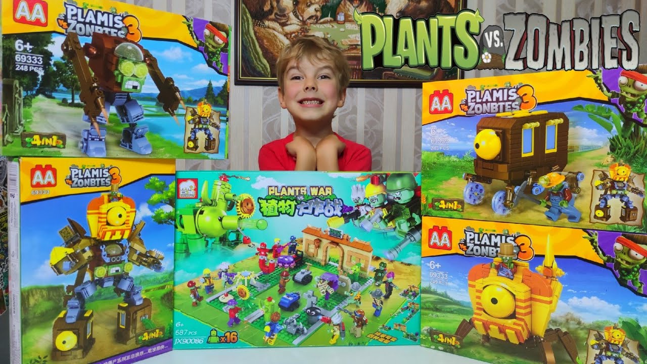 РАСТЕНИЯ ПРОТИВ ЗОМБИ/Конструктор Plants vs Zombies/Аналог Лего заменит ваш оригинальный LEGO