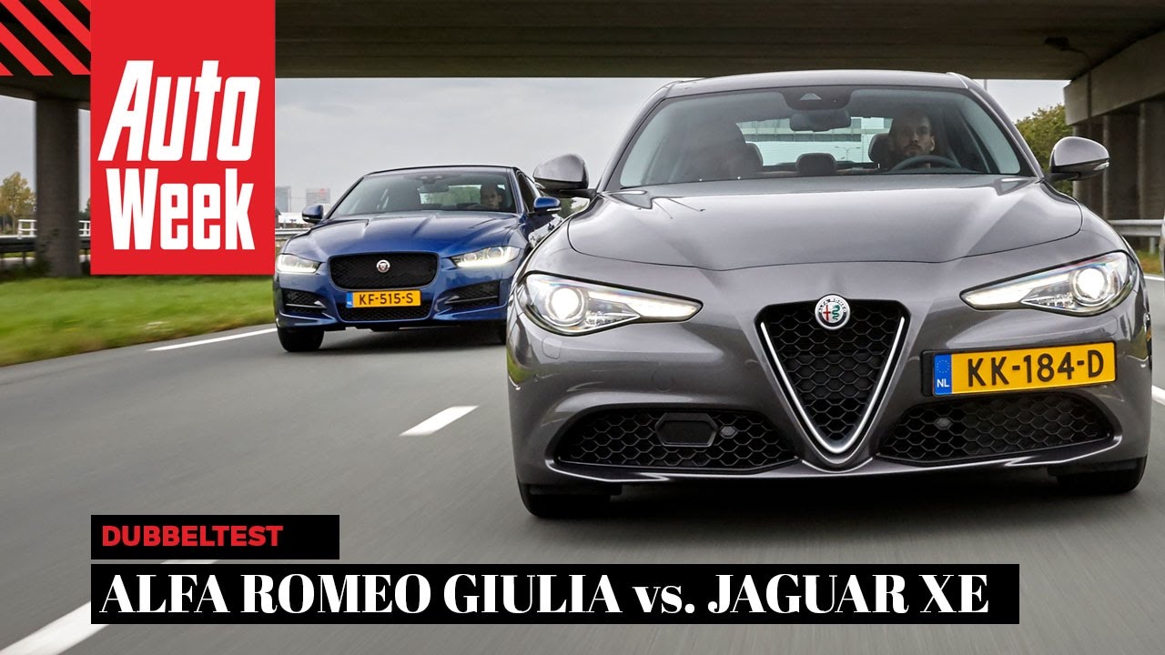 Alfa Romeo Giulia vs Jaguar XE - AutoWeek Dubbeltest