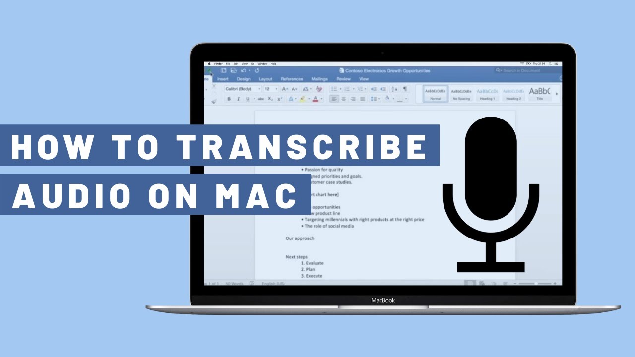 Как транскрибировать аудио на Mac (преобразование речи в текст)