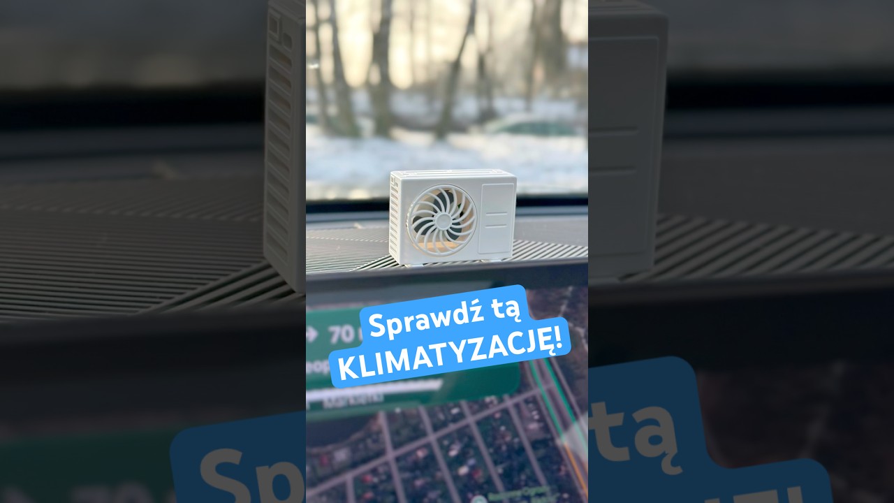 Klimatyzacja do samochodu na baterię słoneczną? 🤯😅 #klimatyzacja