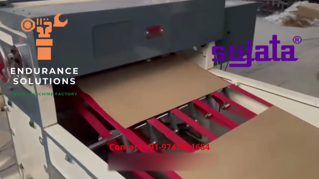 Sujata Fingerless F Flute Corrugation Machine with PLC Servo Sheeter