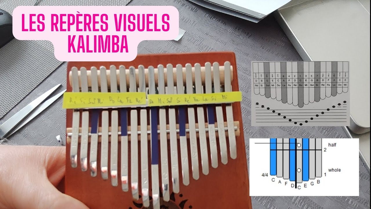 Comment installer des repères visuels sur un Kalimba - Mbira - Sanza