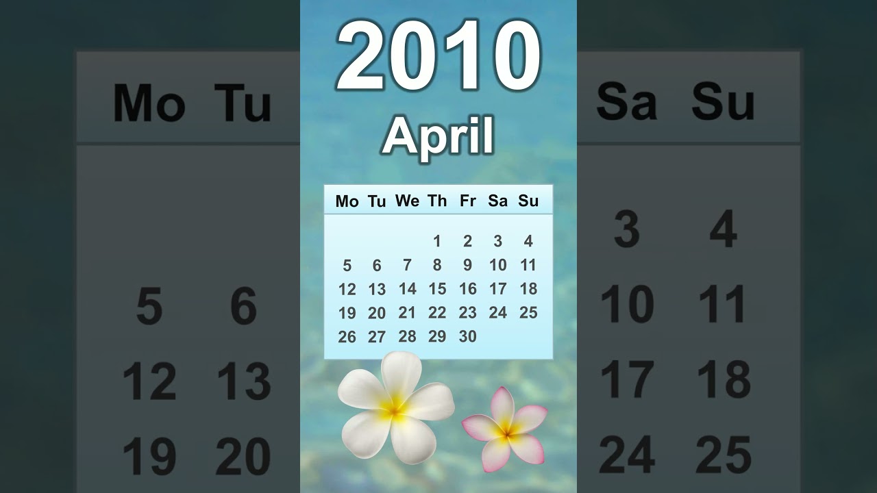 April 2010 Calendar