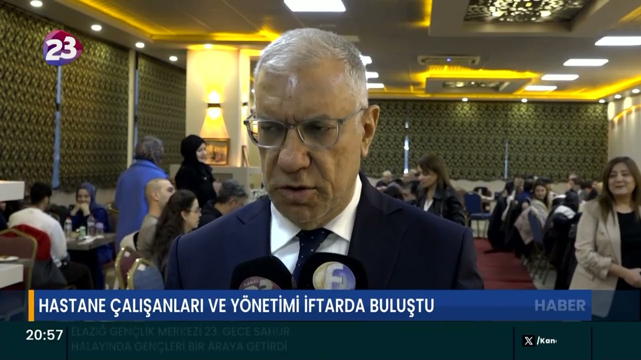 HASTANE ÇALIŞANLARI VE YÖNETİMİ İFTARDA BULUŞTU