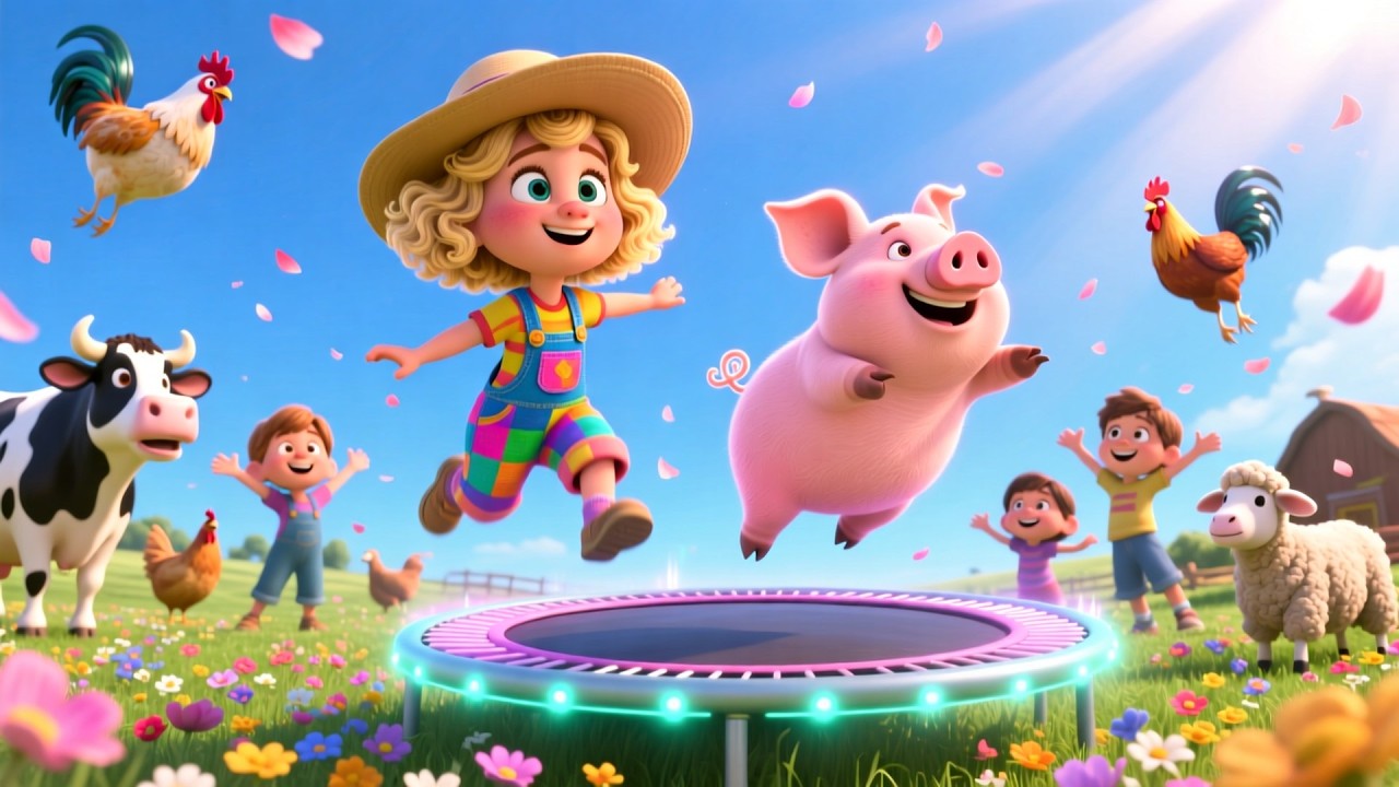 Playtime with Farm Animals 🐄🐔 Fun Animal Sounds & Counting for Kids