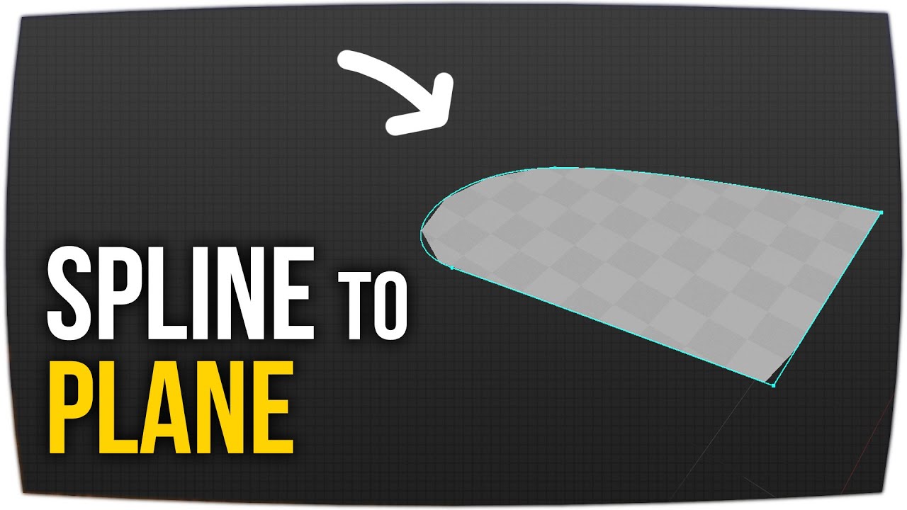 Generate Plane Mesh mit Splines - Geometry Scripts ► Unreal Engine 5 Tutorial #UE5
