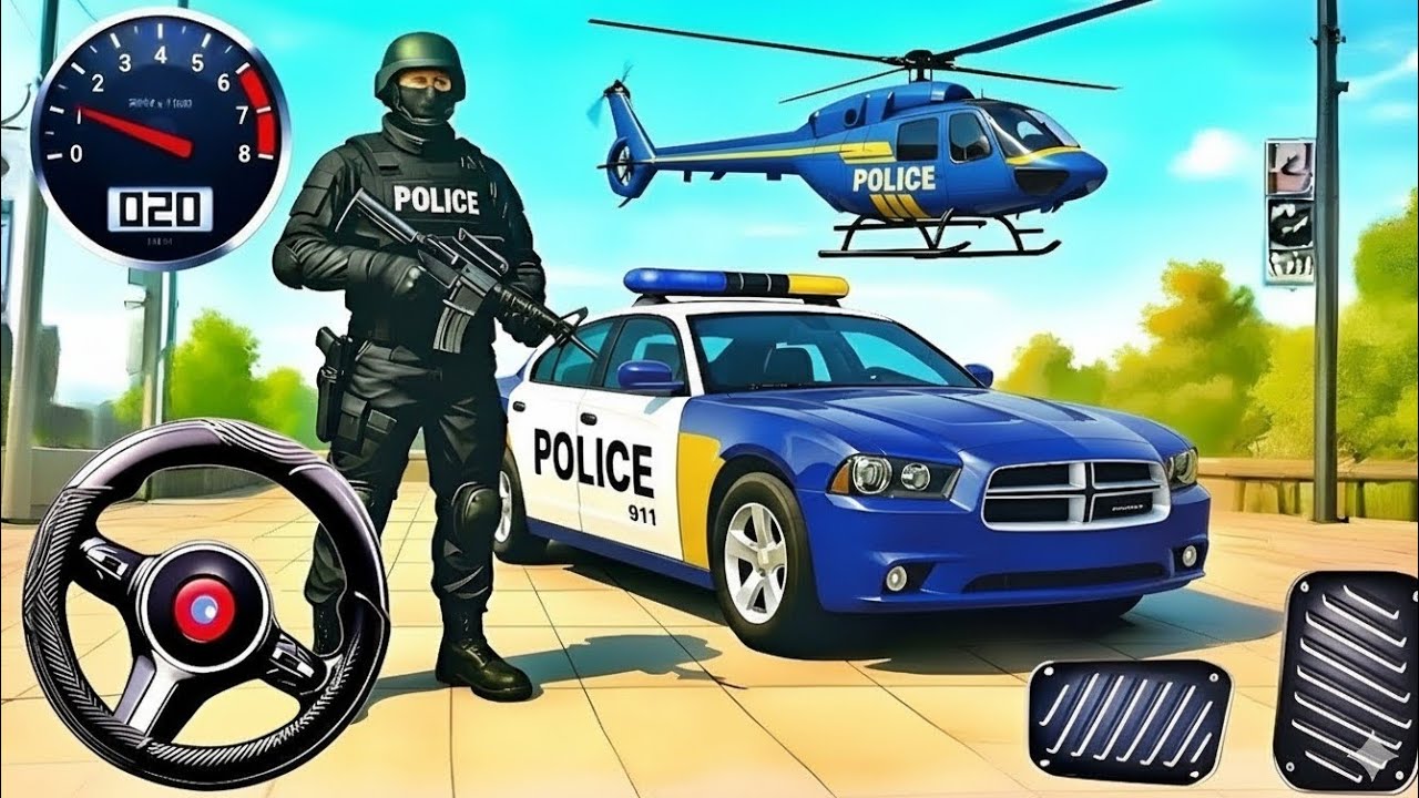 police car Android gameplay 🚓